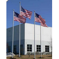 American Patriot Series 20' Aluminum Flagpole with Internal Halyard